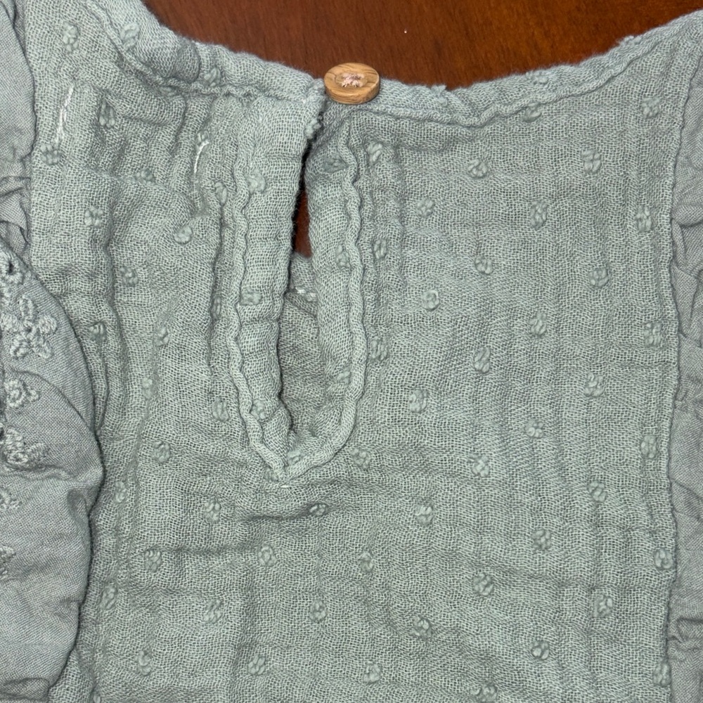 Charming Mint Ruffled Diaper Cover Set - Picture 7 of 9
